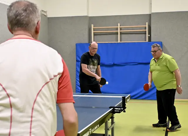 Tischtennis hilft auch bei m Fitwerden. | Foto: Hans Hebrank