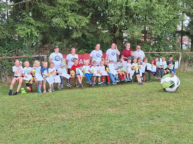 Die Teilnehmenden des Fußball-Schnupper-Abzeichens  | Foto: Wolfgang Kehrein