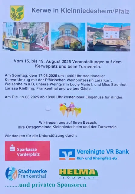 Kerwe in Kleinniedesheim/Pfalz | Foto: (c) OG Kleinniedesheim (2025)