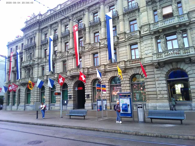 Am Paradeplatz von Zürich. | Foto: Foto: Günther Hummrich