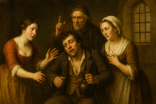 „Der bekehrte Trunkenbold“ – Glucks selten gespielte komische Oper in Karlsruhe und Rheinzabern | Foto: Bild erstellt mit KI-Unterstützung (ChatGPT / OpenAI)