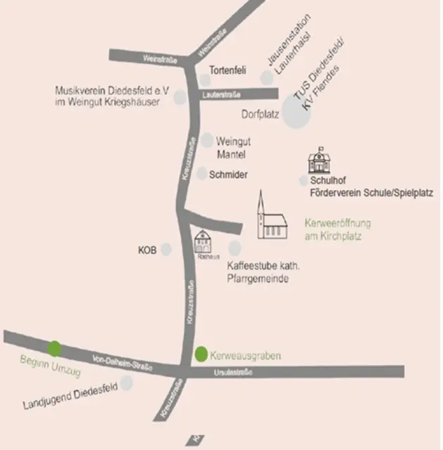 Lageplan Diedesfelder Weinkerwe | Foto: Ortsverwaltung Diedesfeld