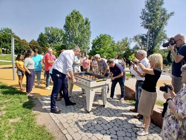 Für eine Runde Kickern war noch Zeit | Foto: Ortsgemeinde St. Julian