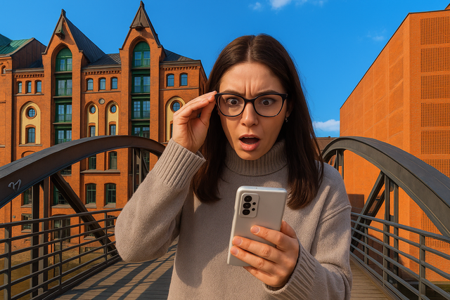 Vorwahl 040 auf dem Handy-Display? Ist der Anruf aus Hamburg Betrug oder echt? | Foto: travelview/Andrei/stock.adobe.com/Collage: KI