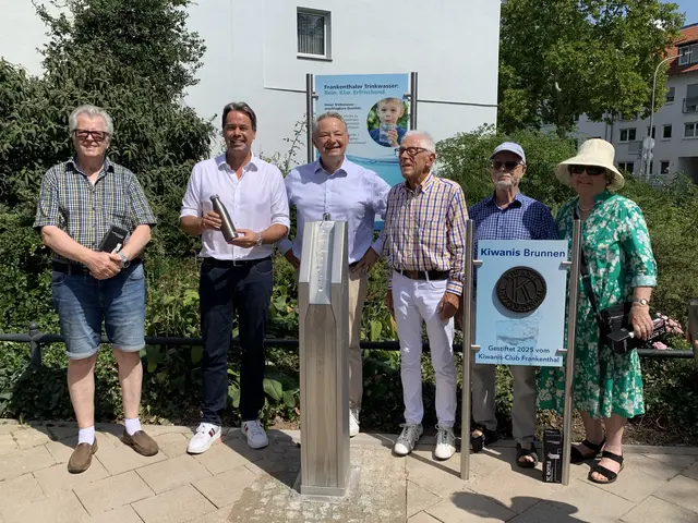 In Frankenthal wurde der zweite Trinkwasserbrunnen eröffnet | Foto: Michael Sonnick