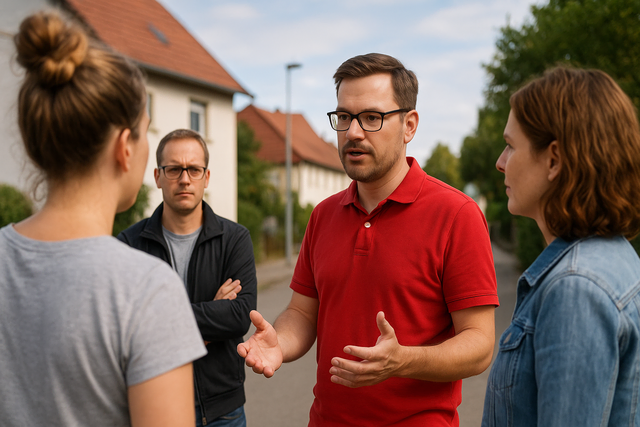Politik und Bürger im Gespräch


**Symbolbild | Foto: Heike Schwitalla - erstellt mit KI