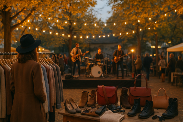 Flohmarkt und Livemusik | Foto: Heike Schwitalla - erstellt mit KI