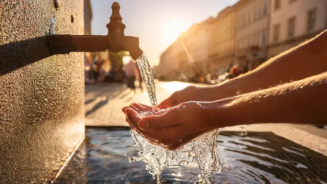 kühles Wasser - im heißen Sommer immer noch die beste Erfrischung | Foto: Heike Schwitalla