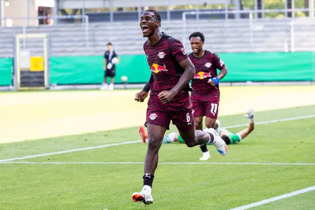 Große Erleichterung nach dem 3:2 in der 79. Minute. Banzuzi jubelt über seinen Treffer | Foto: Herrmann Agenturfotografie