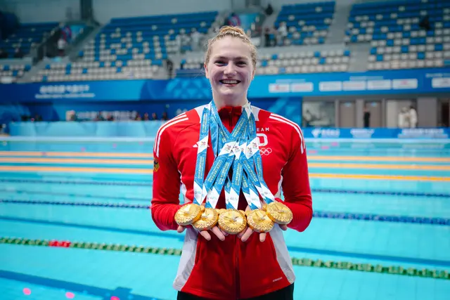 Rettungsschwimmerin Nina Holt (DLRG Harsewinkel in Nordrhein-Westfalen) gewinnt bei all ihren fünf Starts Gold und krönt sich zur zweiterfolgreichsten Athletin der Historie | Foto: Team Deutschland