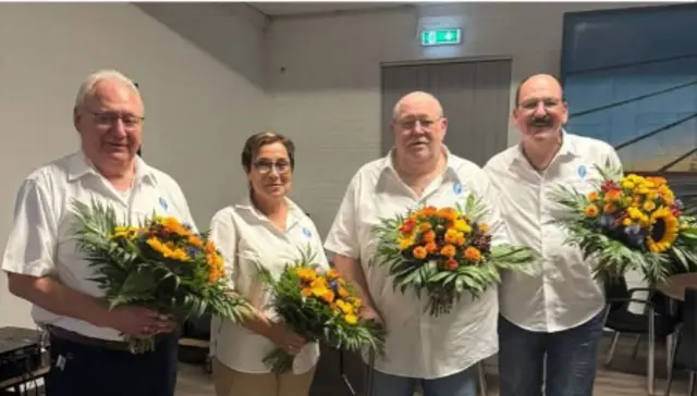 vlnr: Karl-Heinz Feith, Jutta Feith, Jürgen Prizius, Franz Kullack | Foto: Farweschlucker