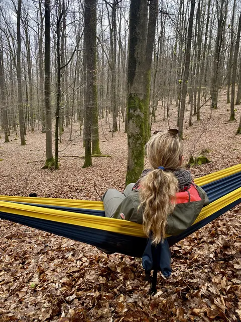 Hängematten- Auszeit im Wald | Foto: Melanie Kirsch
