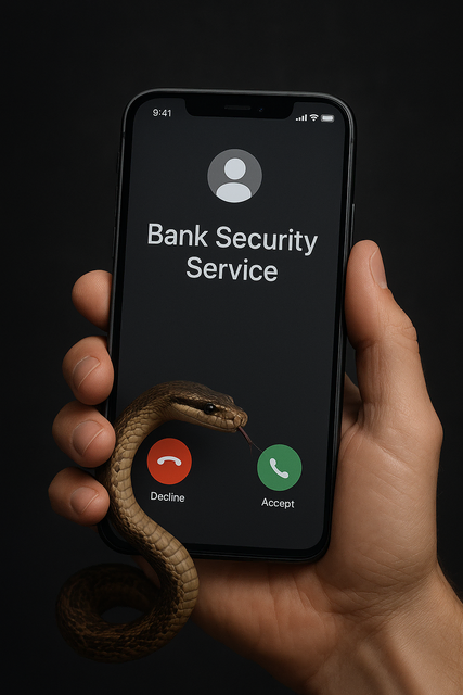 Vishing: So läuft der dreiste Telefonbetrug ab: Vishing läuft unter dem vermeintlich seriösen Namen vom "Sicherheitsbeauftragten" der eigenen Bank. Viele haben durch Vishing zehntausende von Euro verloren.  | Foto: KI-generiert/Julia Glöckner