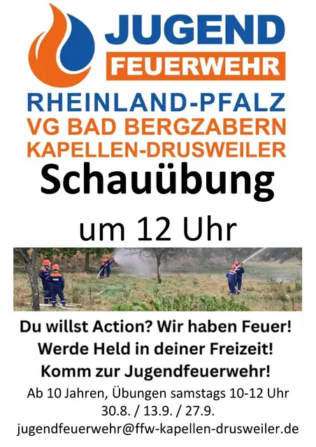 Schauübung | Foto: Ulrike Job / FW Kapellen-Drusweiler