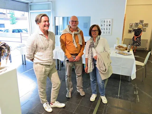 Besuch aus Haßloch von Künstlerin Gabriele Köbler mit Mann | Foto: Brigitte Melder