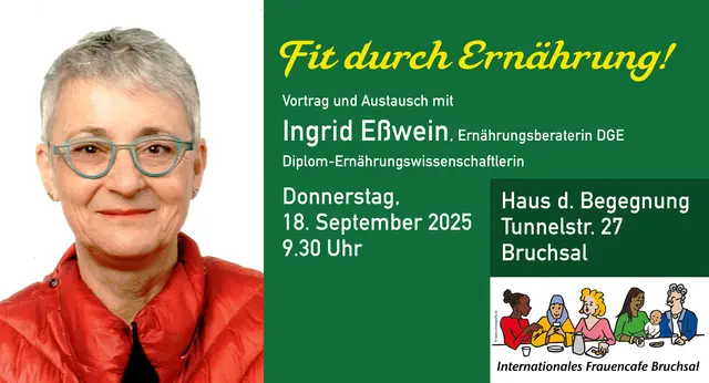 Die Deutsche Gesellschaft für Ernährung (DG) kooperiert mit Ernährungs-Profis wie Ingrid Eßwein. | Foto: Eßwein