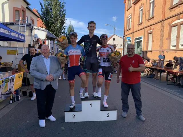 Siegerfoto vom U19-Rennen in  Mutterstadt | Foto: Michael Sonnick