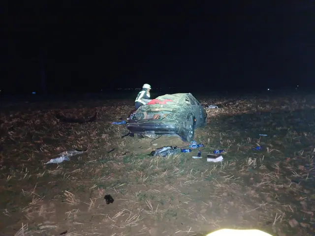 Tödlicher Unfall auf der A65 bei Haßloch  | Foto: Feuerwehr Haßloch