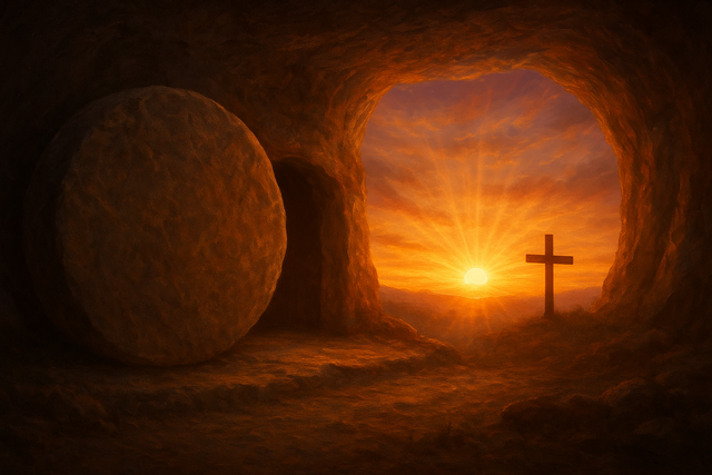 die Auferstehung Jesu Christi ist ein wichtiger Termin im christlichen Kalender | Foto: Heike Schwitalla - erstellt mit KI
