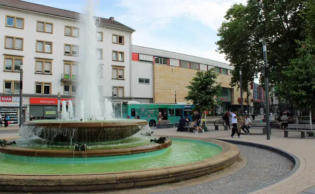 Fackelbrunnen in der Kaiserslauterer Innenstadt Foto: Monika Klein | Foto: Monika Klein
