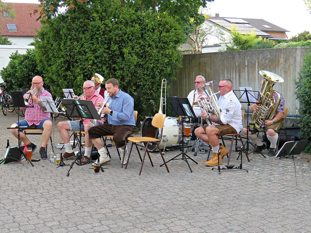 Die Musketiere spielten Blasmusik | Foto: Brigitte Melder