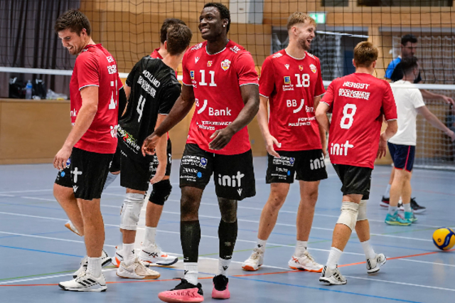 Hatten schon jede Menge Spaß: Baden Volleys beim ersten Vorbereitungsturnier | Foto: Jasmina Fraudorfer