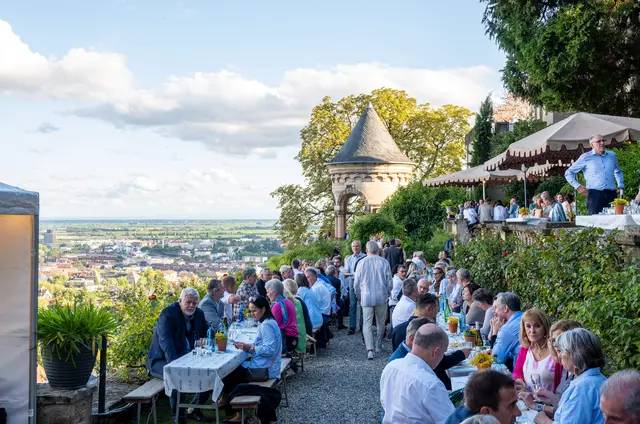 Atemberaubender Blick vom Haardter Schlossberg. | Foto: Foto: Hendrik Kühborth