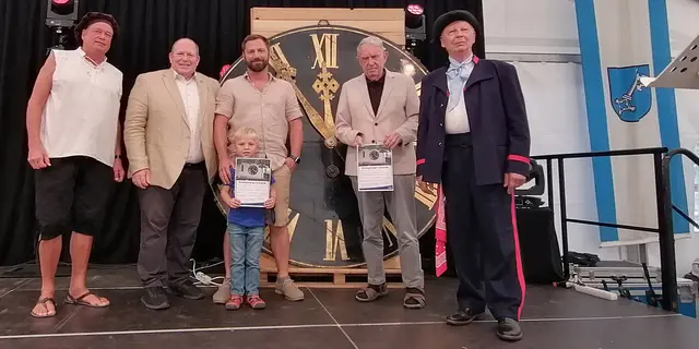 v.l.n.r. Heiko Schipper, Thorsten Leva, Tom Gaa, Herbert H.W. Metzger, Volker Schläfer | Foto: Gemeinde Mutterstadt