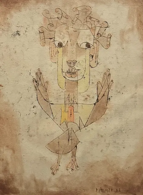 Das Kunstwerk Angelus Novus von Paul Klee dient als Impuls bei der Gedenkveranstaltung. | Foto: Pfalzklinikum