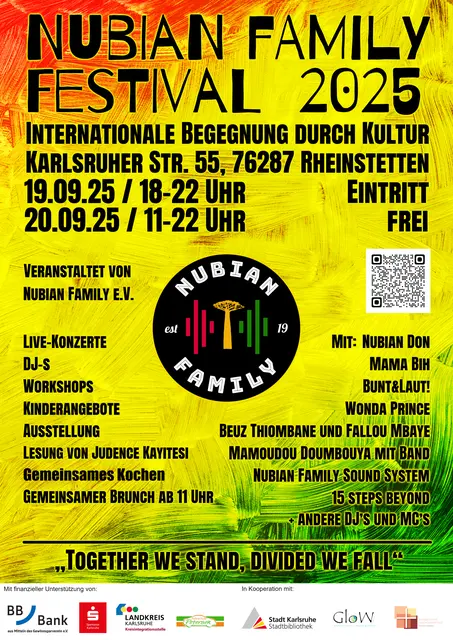 Veranstaltungsplakat für das Nubian Family Festival 2025 | Foto: Nubian Family e.V.