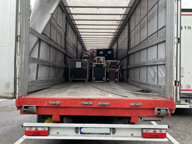 ungesicherte Ladung auf Lkw | Foto: Polizei