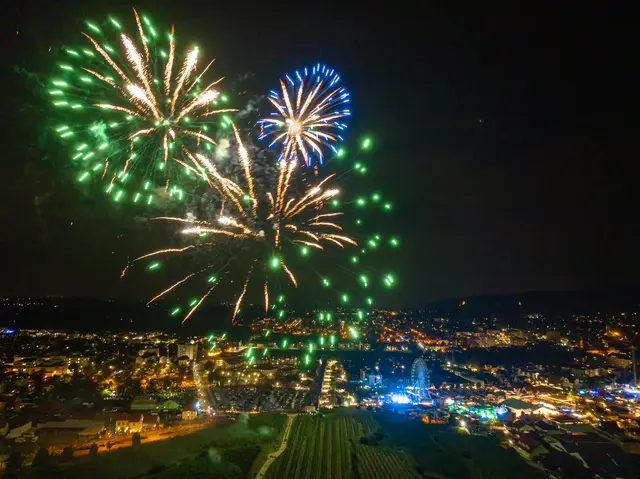 Sie gehören einfach zum Wurstmarkt dazu: Das Höhen- und Abschlussfeuerwerk am Wurstmarkt-Dienstag und letzten Wurstmarkt-Montag. | Foto: Heimatlichter GmbH
