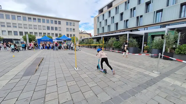 Ein Teilnehmender auf dem Parcours | Foto: Erik Hippchen