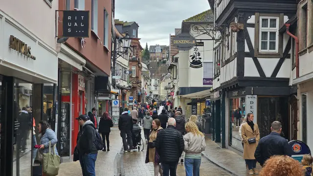 Fußgängerzone in Neustadt an der Weinstraße. | Foto: Eva Bender