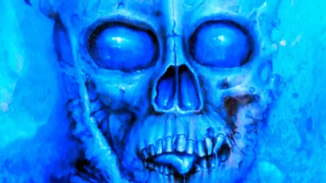 Kunstwerk: Tod kommt blau | Foto: Hella/gratis