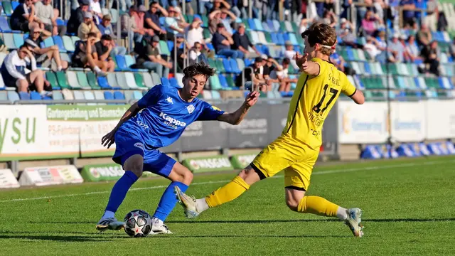 Silas Gutmann (links) wird dem FK Pirmasens in Koblenz wegen einer Mandelentzündung fehlen. | Foto: Erik Stegner