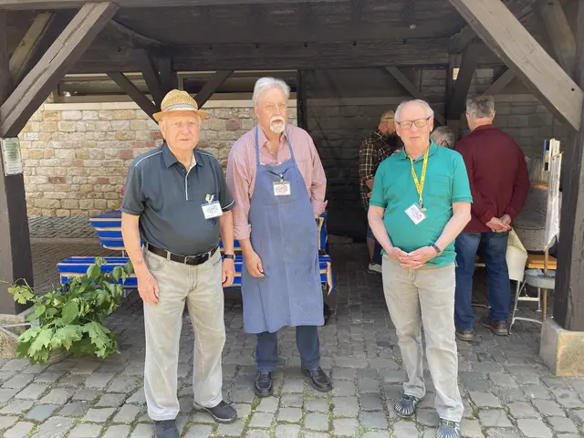 Ehrenamtliche Freunde des Heimatmuseums
v.l.
Gerhard Freytag
Alfons Ruf
Ernst Meininger | Foto: Ellen Löwer