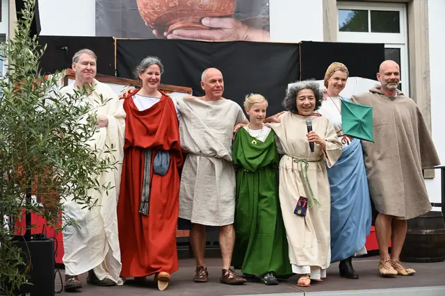 Modeschau beim Museumsfest im Terra Sigillata Museum Rheinzabern im Mai 2025 | Foto: Andrea Abt