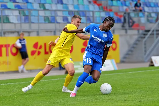 Ousmane Sannoh (rechts) fehlt dem FK Pirmasens im Oberliga-Heimspiel gegen Wormatia Worms weiterhin verletzungsbedingt. | Foto: Erik Stegner