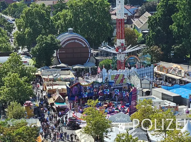 Dürkheimer Wurstmarkt vom Riesenrad | Foto: Polizei Neustadt