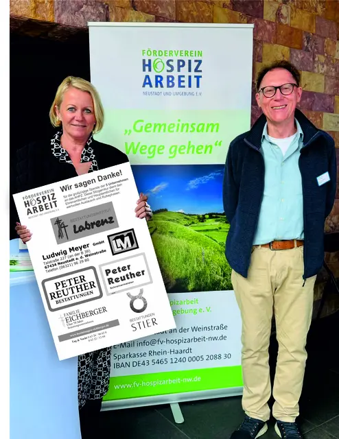 Claudia Albrecht und der zweite Vorsitzende des Fördervereins, Hermann Kimmel. | Foto: Claudia Albrecht