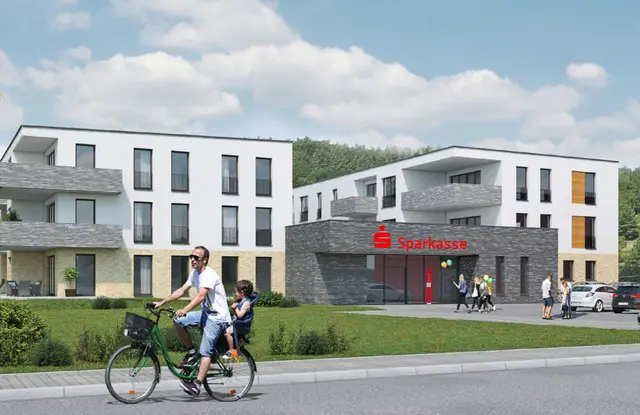 Neues Zuhause für die Sparkasse in Wachenheim. | Foto: Sparkasse Rhein-Haardt