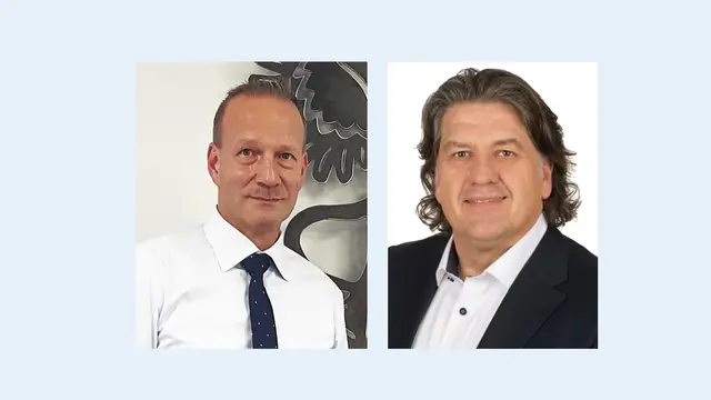 Claus Schäfer (CDU, links) und Peter Spitzer (SPD, rechts) treten in der Stichwahl um das Amt des Bürgermeisters der Verbandsgemeinde Rodalben gegeneinander an. | Foto: Fotomontage: ERik Stegner / Bilder: Spitzer, Schäfer