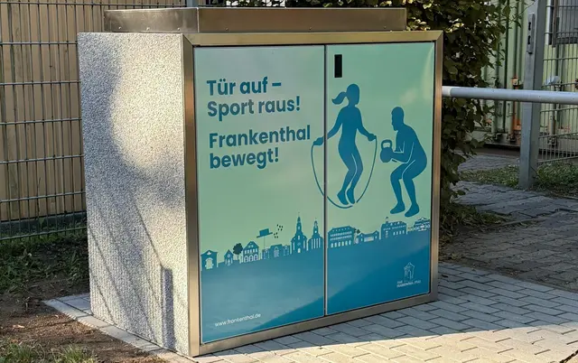 Die Sportbox im Ostparkstadion.  | Foto: Stadt Frankenthal