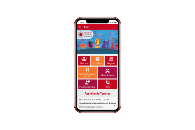 Die neue App. | Foto: Gesundheitstreffpunkt Mannheim