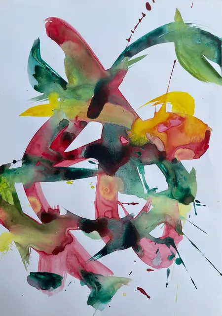 Aquarell: ohne Titel, 29,7 x 21 cm | Foto: Fresenius