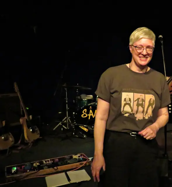 Karen bei fast jedem Konzert der Band dabei | Foto: Brigitte Melder