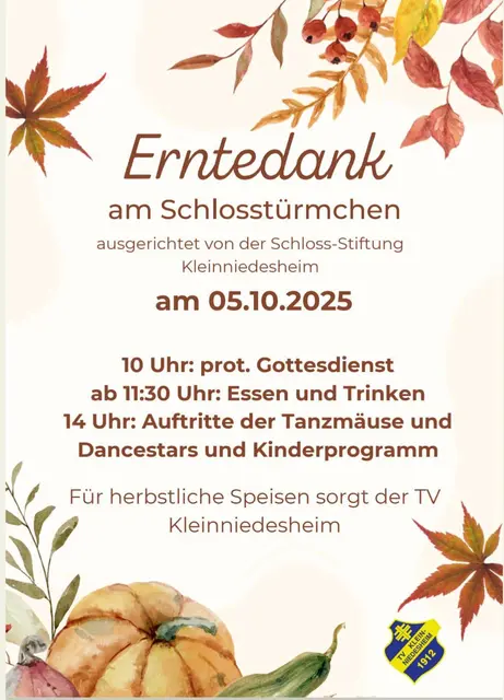Der TV Kleinniedesheim beim Erntedankfest am Schlosspavillion | Foto: TV Kleinniedesheim (2025)