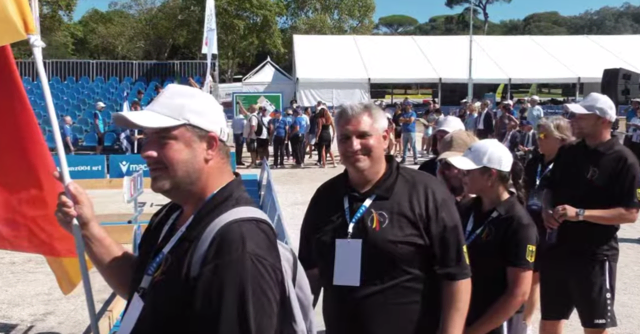 Einmarsch im Boulodrome | Foto: DPV