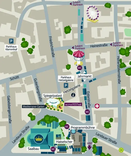 Lageplan - Übersicht des Festgeländes | Foto: Stadtmarketing Neustadt